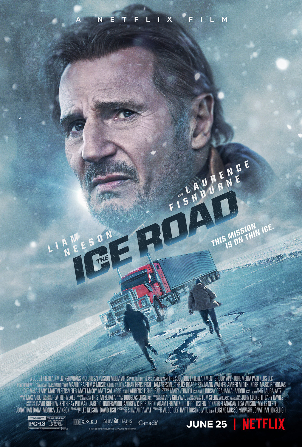 דרך הקרח - The Ice Road - תרגום מובנה - איכות 720p