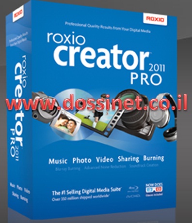 Roxio Creator 2011 PRO DVD iSOהמרת וידאו תלת מימד